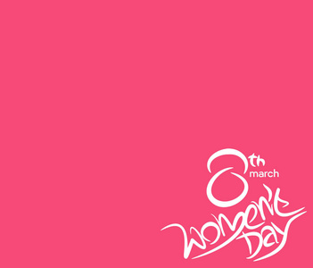 妇女节快乐一天时尚字体文本图片