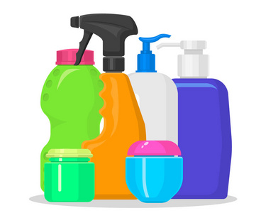 瓶媒家用化学品用品和清洁家务塑料洗涤剂液体家用液体瓶清洁剂包装说明