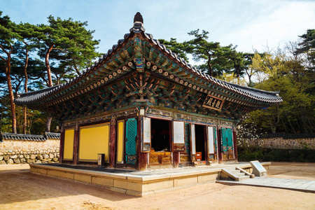 佛国寺寺庙老建筑在庆州, 韩国