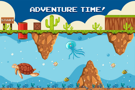 冒险游戏水下主题在起点图片