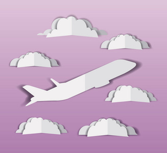 飞机飞行与 cloudscape