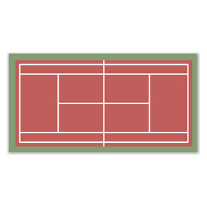 一个字段，用于网球，矢量图