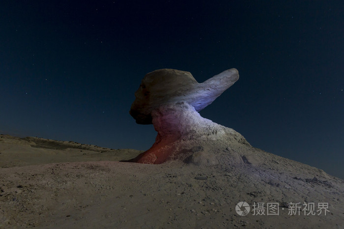 砂岩形成的 ischigualasto，阿根廷