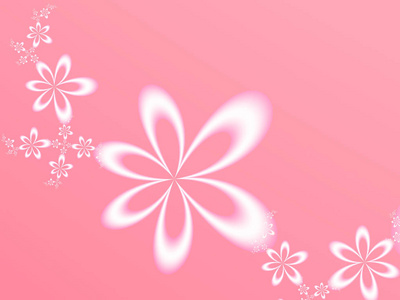 令人愉快的粉红色背景抽象形白色简单花