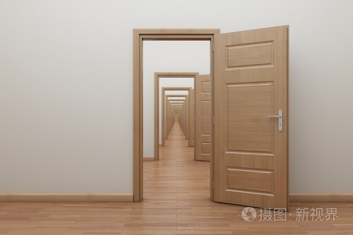 一连串,打开里面的门