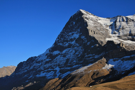 Eiger 山北面，从克莱恩 Scheidegg 视图