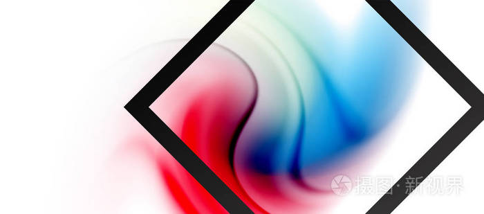 涡流流体流动颜色运动效果, 全息抽象背景