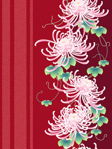 日式菊花花朵图案图片