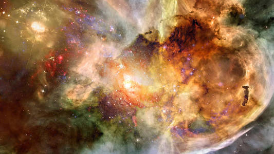星空星尘和星云空间。银河创意背景。由 Nasa 提供的这幅图像的元素