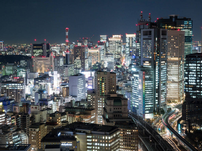 日本观察房间夜景