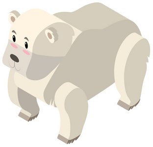 北极熊的 3d 设计