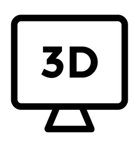 3d 屏幕矢量图标