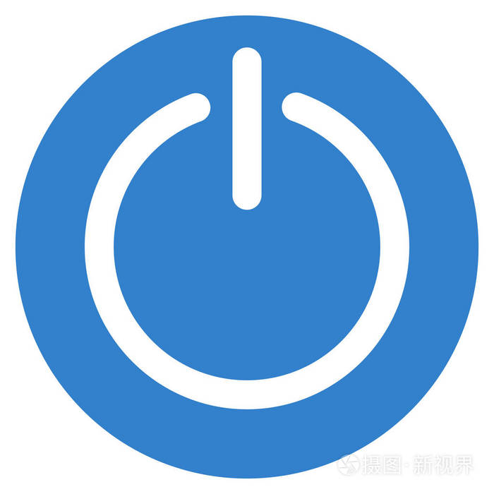 关闭电源平面矢量图标