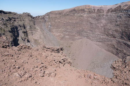 维苏威火山的火山口