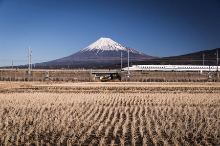 东海道新干线及富士山