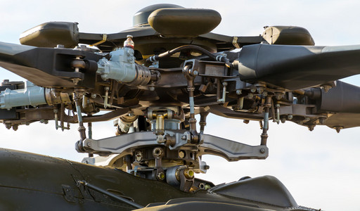 直升机旋翼机构照片