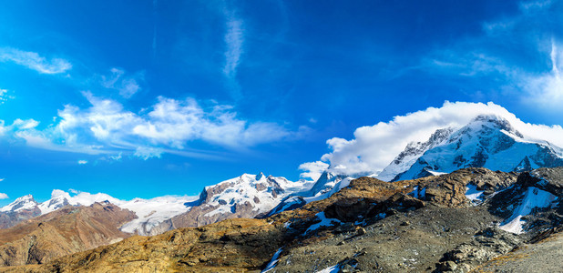 在瑞士阿尔卑斯山风景