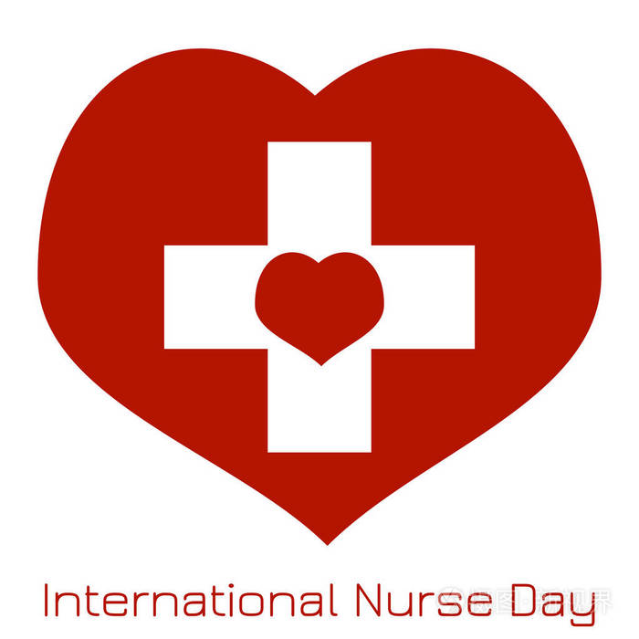 国际护士日心脏医疗十字架