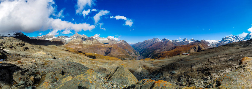 在瑞士阿尔卑斯山风景