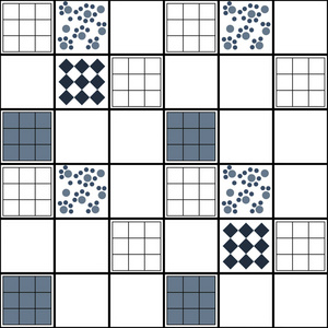 几何抽象元素方块无缝拼接图案摄影图