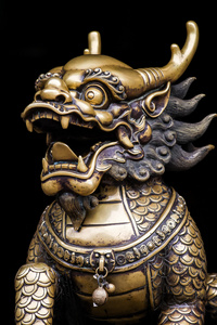 佛教的狮子雕像图片