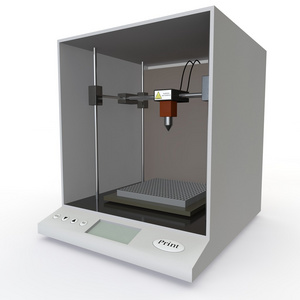 在白色背景上模型 3d 打印机