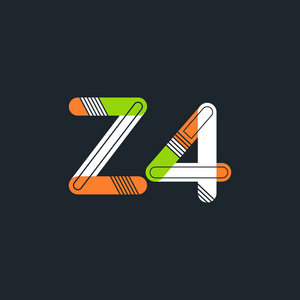 字母与数字的 Z4 徽标