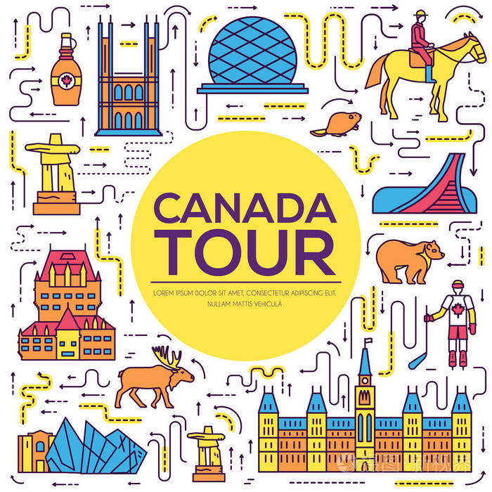 加拿大乡村旅游度假图表的地方和特色.