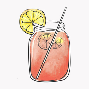 卡通冰沙.水彩.手绘照片