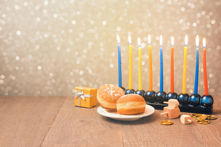 犹太节日光明节庆祝活动图片
