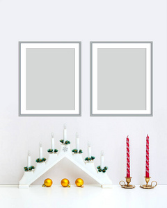圣诞 mocap 两幅8x10 图像的背景光图片