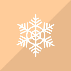 雪花 web 图标。矢量图