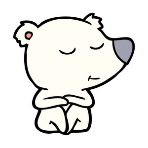 快乐卡通北极熊