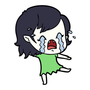 的红色的后面可爱的卡通吸血鬼女孩可爱的吸血鬼女孩吸血鬼女孩飞翔的