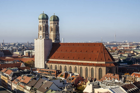 在慕尼黑，德国，2015年圣母教堂