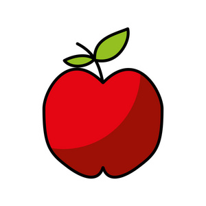 苹果新鲜水果绘图图标图片