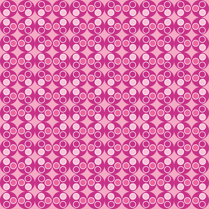 几何的乐趣与粉色圆圈图案