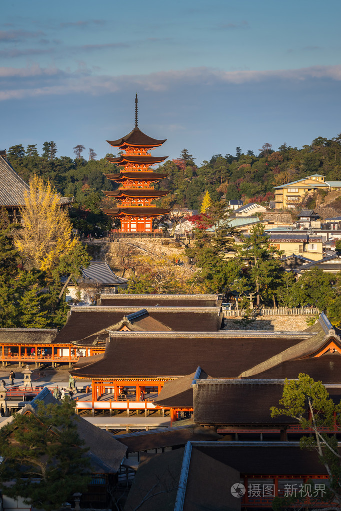 在宫岛广岛日本严岛神社