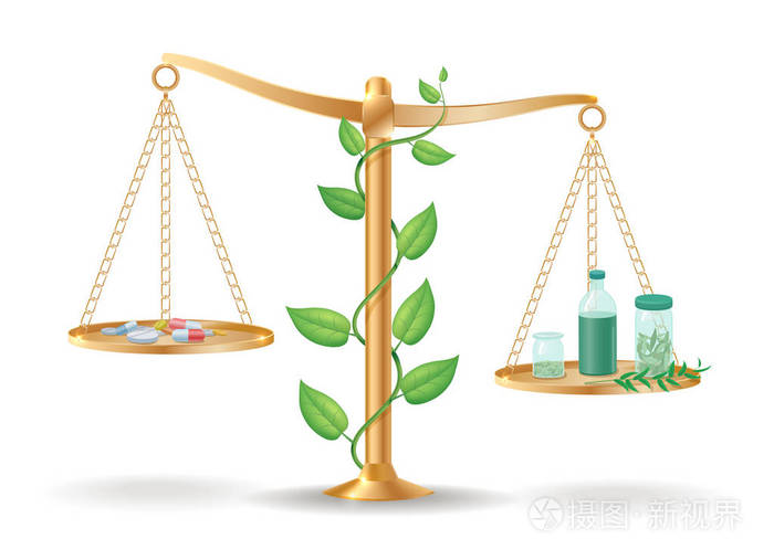 替代医学天秤座平衡概念