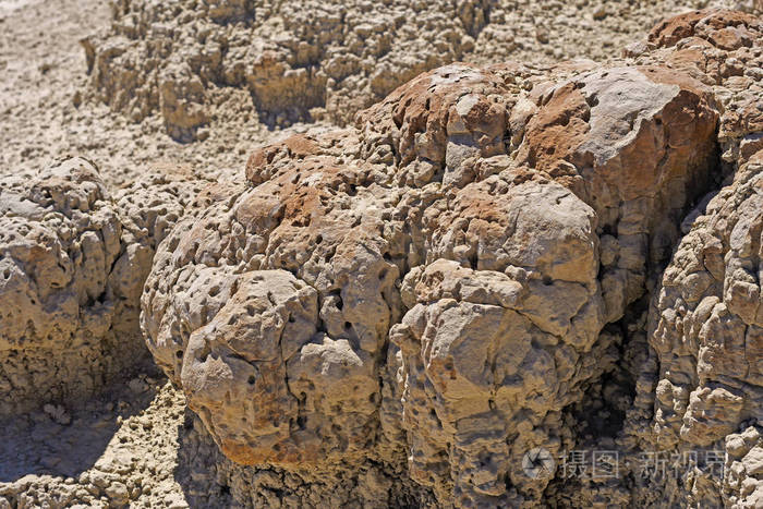 泥岩细节在荒地