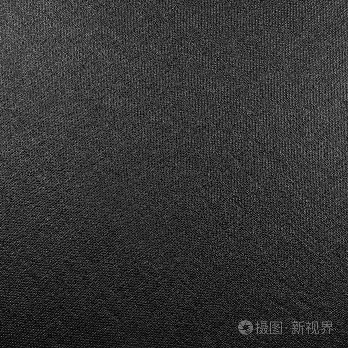 的黑色纤维亚麻织物纹理,大详细的宏特写,仿古复古纹理粗麻布画布背景