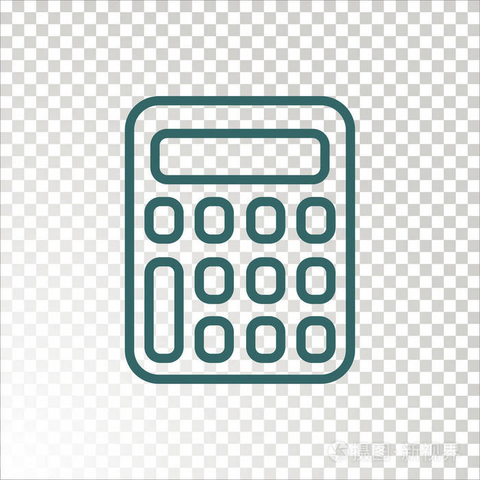 计算器平图标矢量图