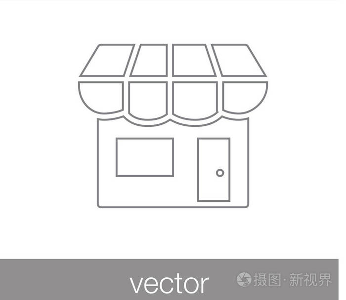 商店门面图标插画-正版商用图片0o7jit-摄图新视界
