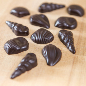 自制无糖上木制的适当的营养巧克力糖果