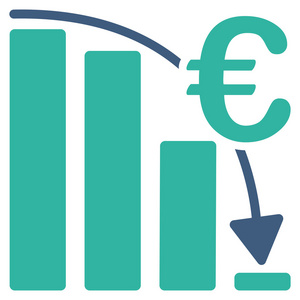 欧元史诗失败危机图标图片