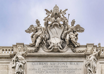 fontana di trevi，罗马，意大利