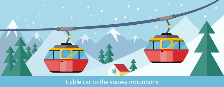 缆车到雪山设计