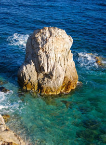 海里的石头图片