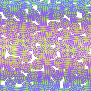 迪斯科派对抽象无缝背景新潮风格透明辉光霓虹灯效果矢量图