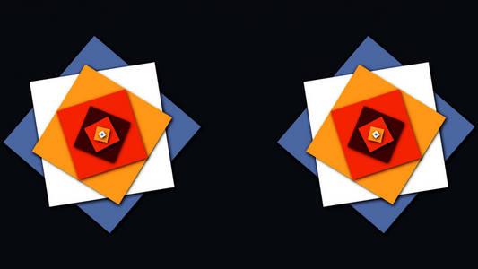 抽象三角形背景随机运动, 3d Loopable 动画. 蓝色方块抽象运动背景。抽象简单的蓝色紫低聚3d 表面作为优雅的图案环境